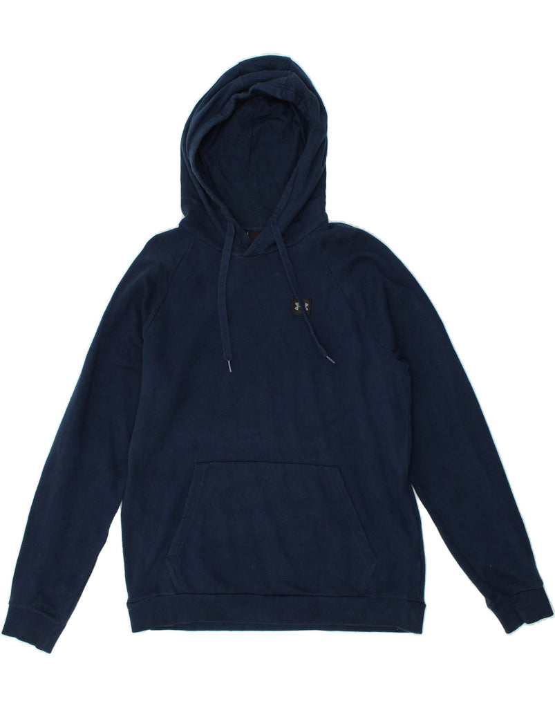 UNDER ARMOUR Mens Hoodie Jumper Large Navy Blue Cotton | Vintage Under Armour | Thrift | Second-Hand Under Armour | Used Clothing | Messina Hembry 