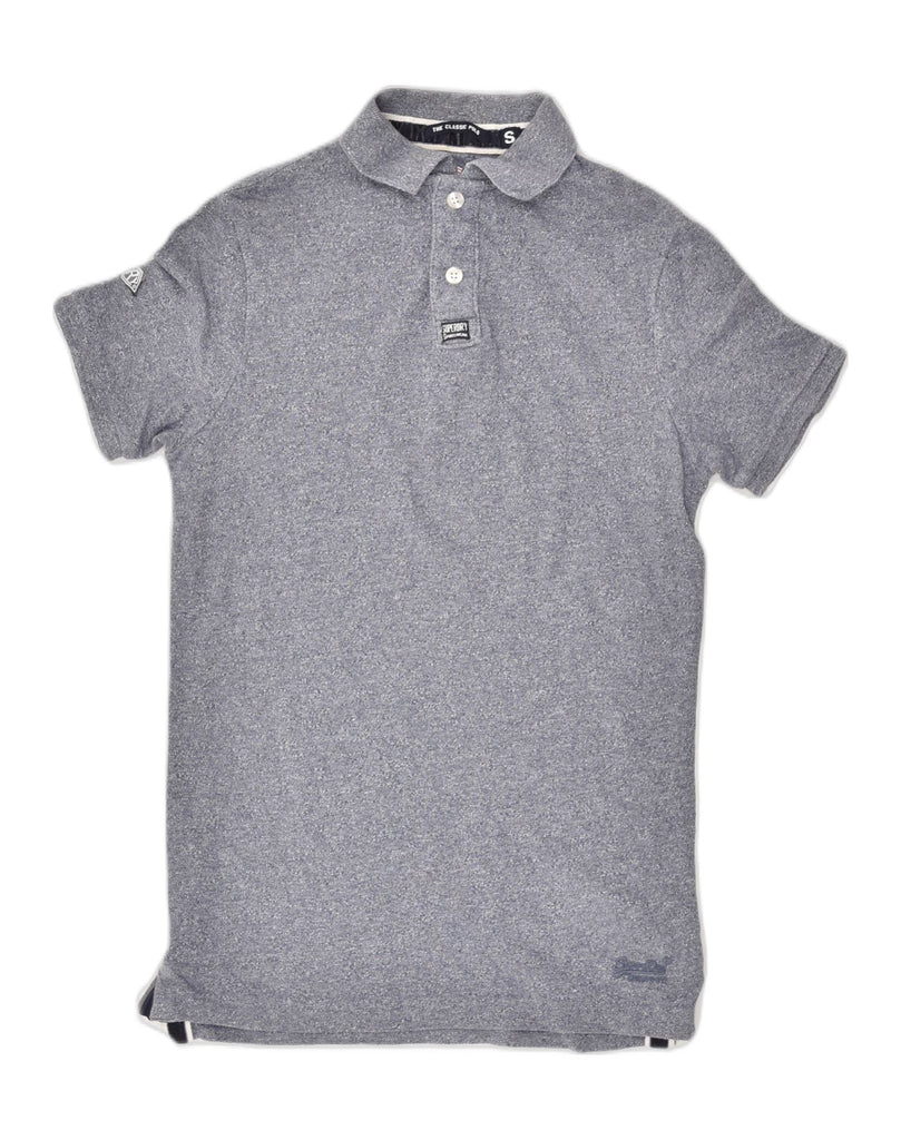 SUPERDRY Mens Classic Fit Polo Shirt Small Grey Cotton | Vintage Superdry | Thrift | Second-Hand Superdry | Used Clothing | Messina Hembry 