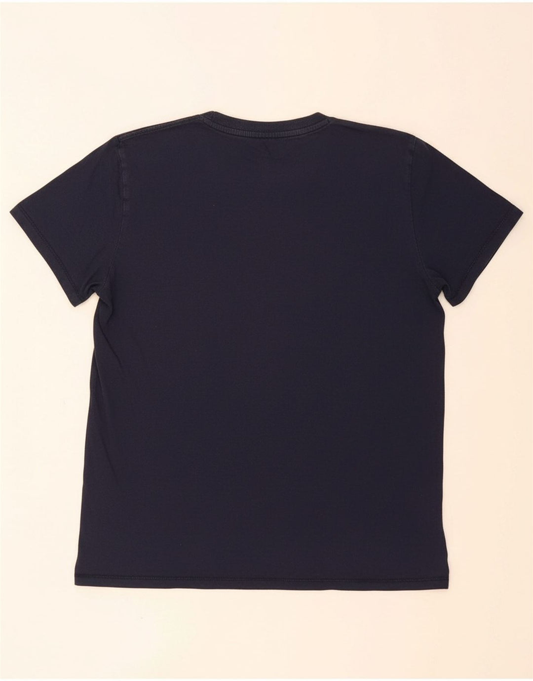 TOMMY HILFIGER Mens T-Shirt Top Large Navy Blue Cotton