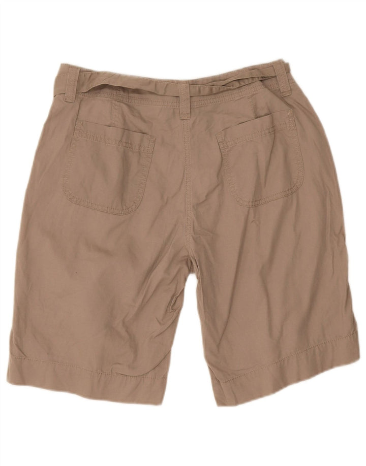 Marks & Spencer Womens Casual Shorts UK 12 Medium W30  Grey Cotton