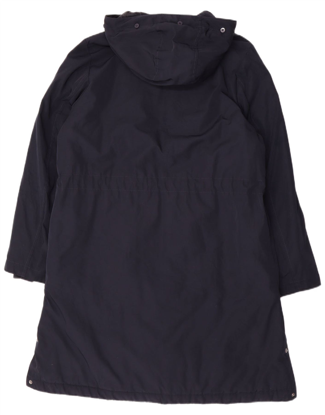 Marks & Spencer Womens Hooded Windbreaker Coat UK 14 Medium Navy Blue