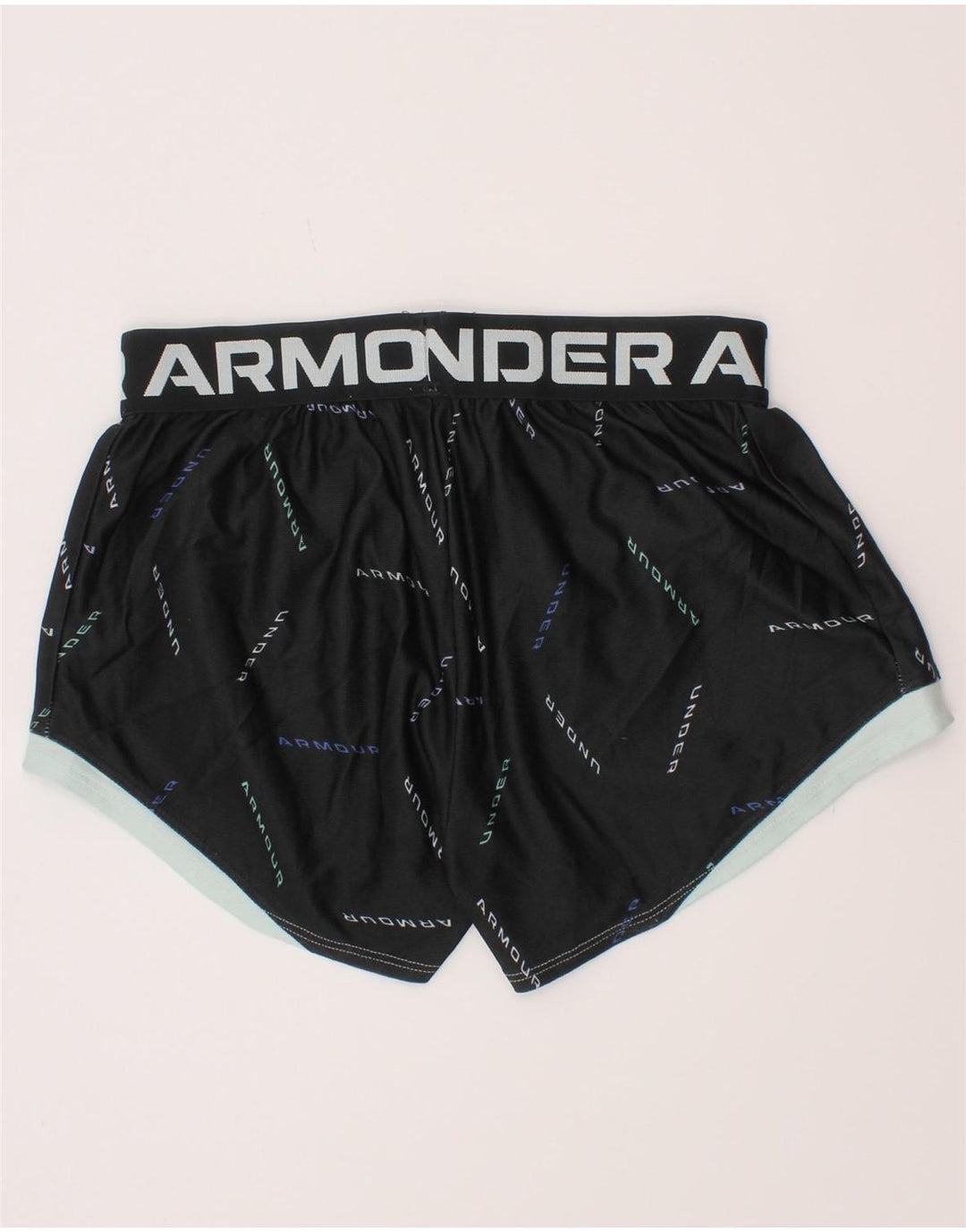 Under Armour Girls Graphic Sport Shorts 9-10 Years Medium Black