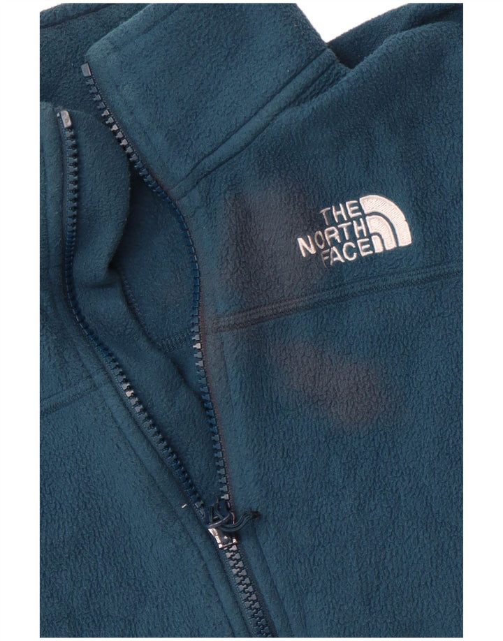 The North Face Mens Liner Fleece Jacket UK 36 Small Blue Polyester