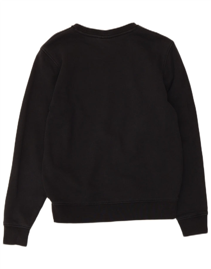 Lacoste Womens Regular Fit Sweatshirt Jumper Size 3 Small Black Cotton