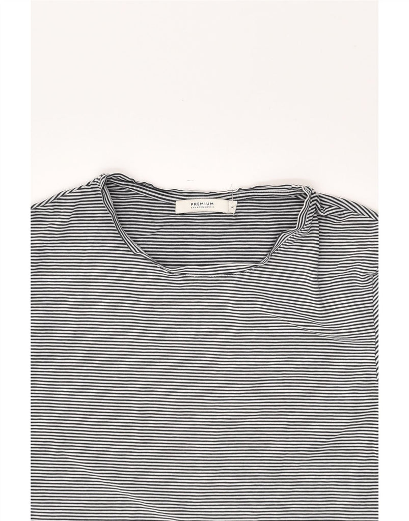 JACK & JONES Mens Slim T-Shirt Top Large Navy Blue Striped Cotton | Vintage Jack & Jones | Thrift | Second-Hand Jack & Jones | Used Clothing | Messina Hembry 