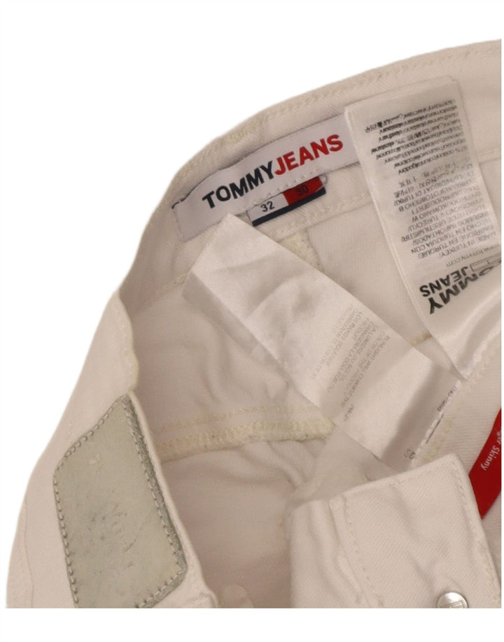 Tommy Hilfiger Womens Slim Jeans W32 L30 White Cotton