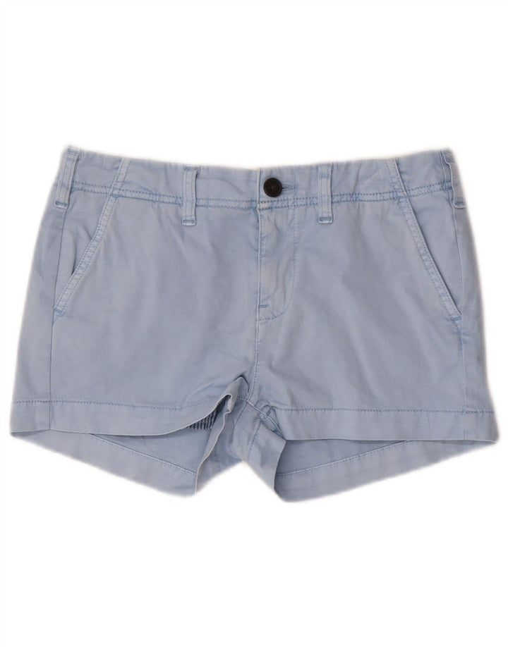 Superdry Womens Hot Pants UK 8 Small W28 Blue Cotton