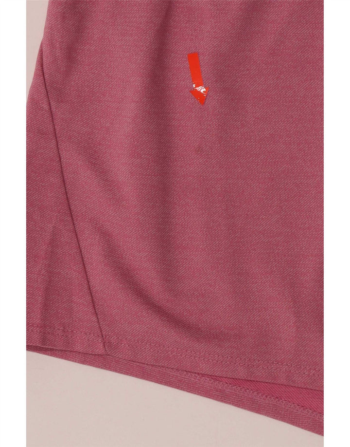 Nike Womens Dri Fit Sport Shorts UK 14 Medium Pink Polyester