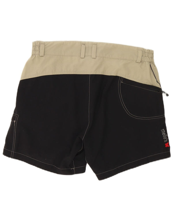 Mello's Mens Cargo Shorts W32 Medium Beige Colourblock Polyamide
