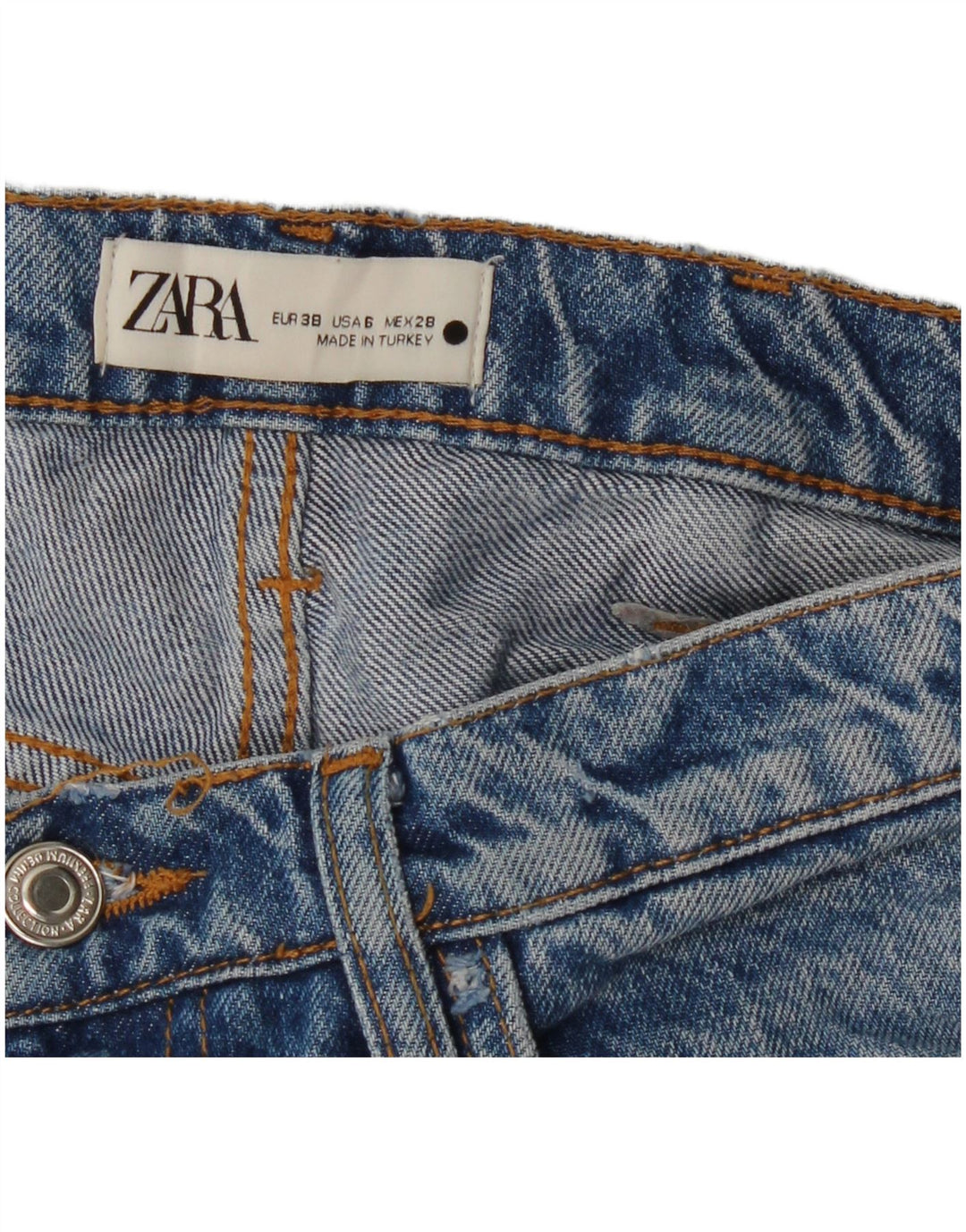 Zara Womens Bootcut Jeans EU 38 Small W28 L34 Blue