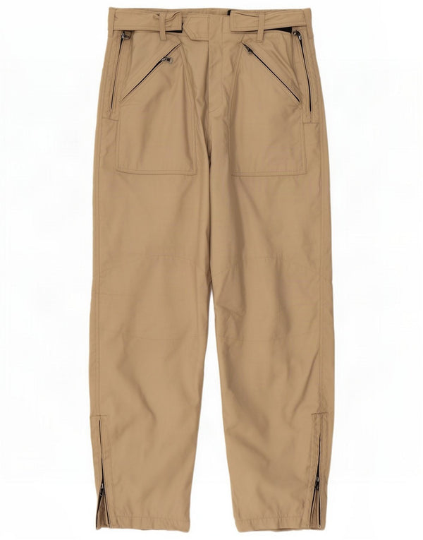 Superga Mens Straight Casual Trousers Medium W30 L33 Beige Polyester