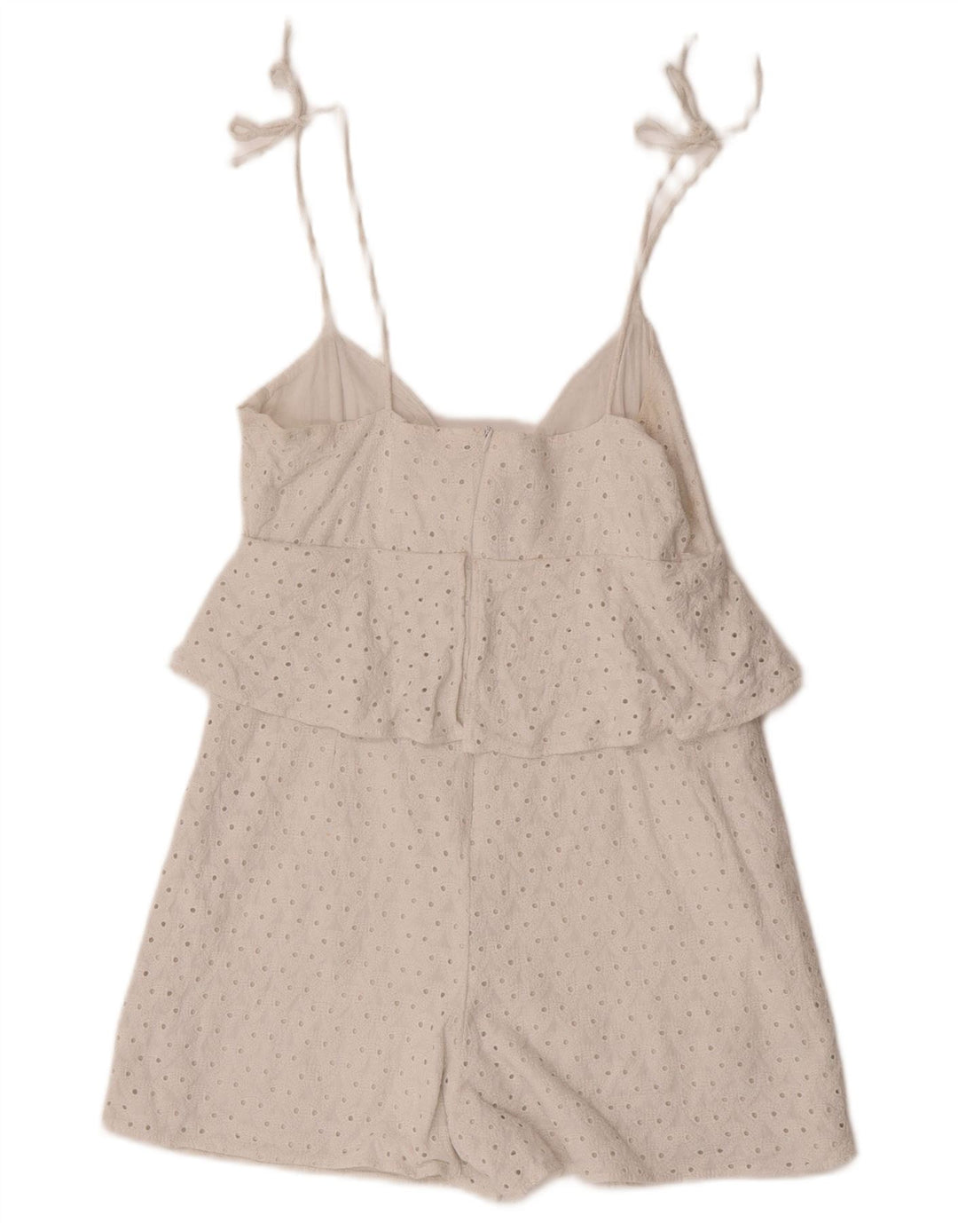 Zara Womens Playsuit UK 10 Small  White