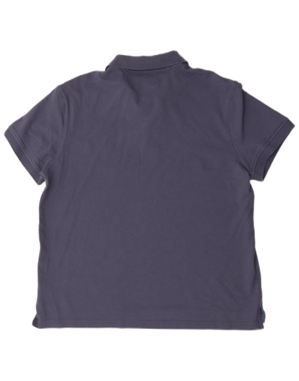 Tommy Hilfiger Mens Slim Fit Polo Shirt 3XL Navy Blue Cotton
