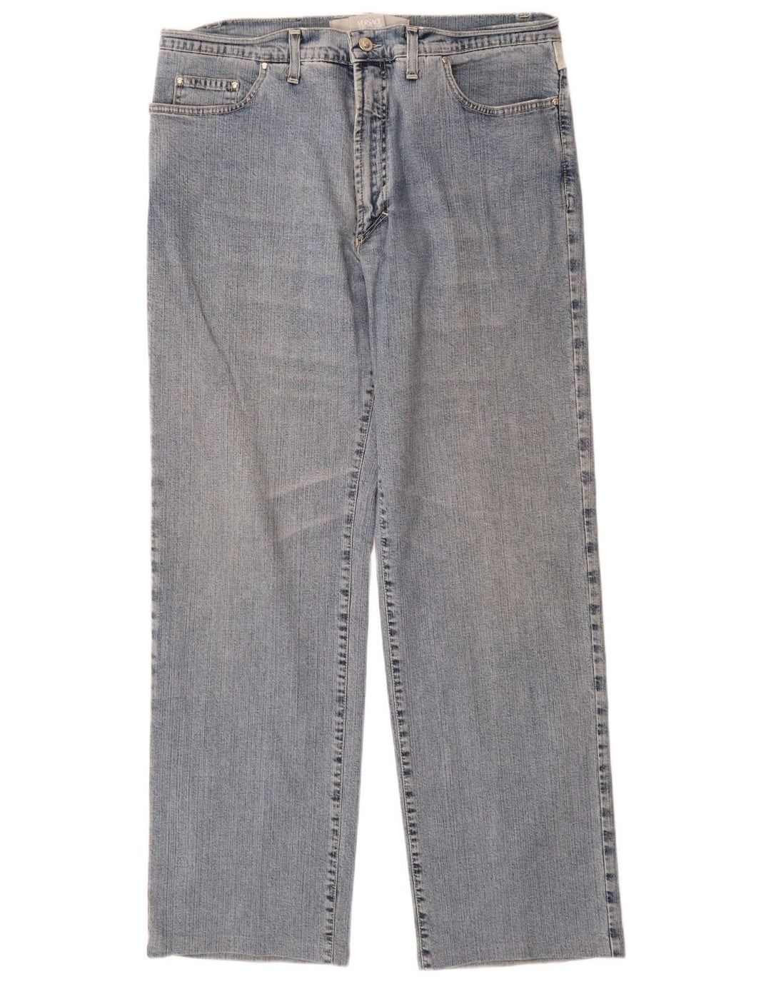Versace Womens Straight Jeans W34 L31 Blue