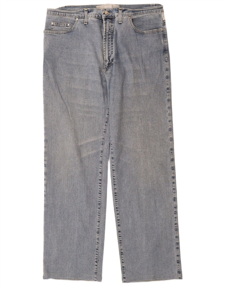 Versace Womens Straight Jeans W34 L31 Blue