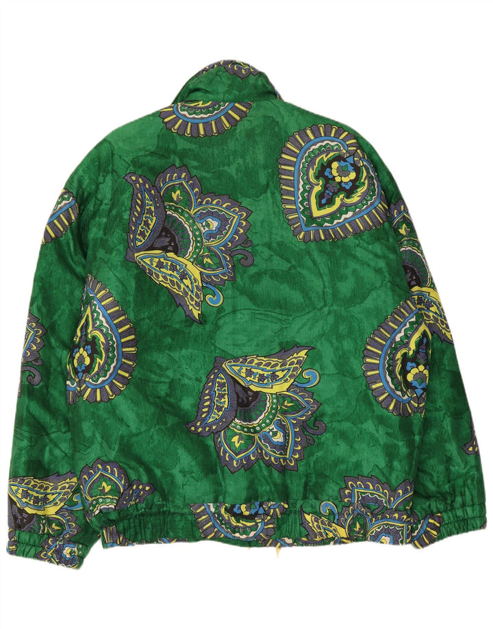 HEAD Mens Graphic Anorak Jacket UK 40 Large Green Paisley