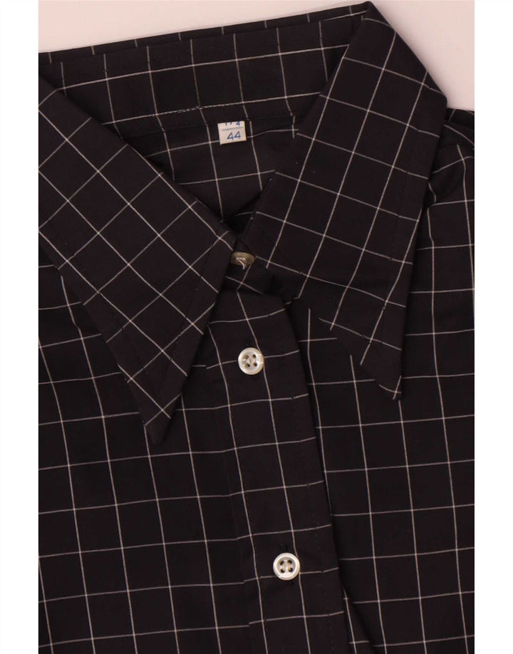 Vintage Womens Shirt IT 44 Medium Black Check