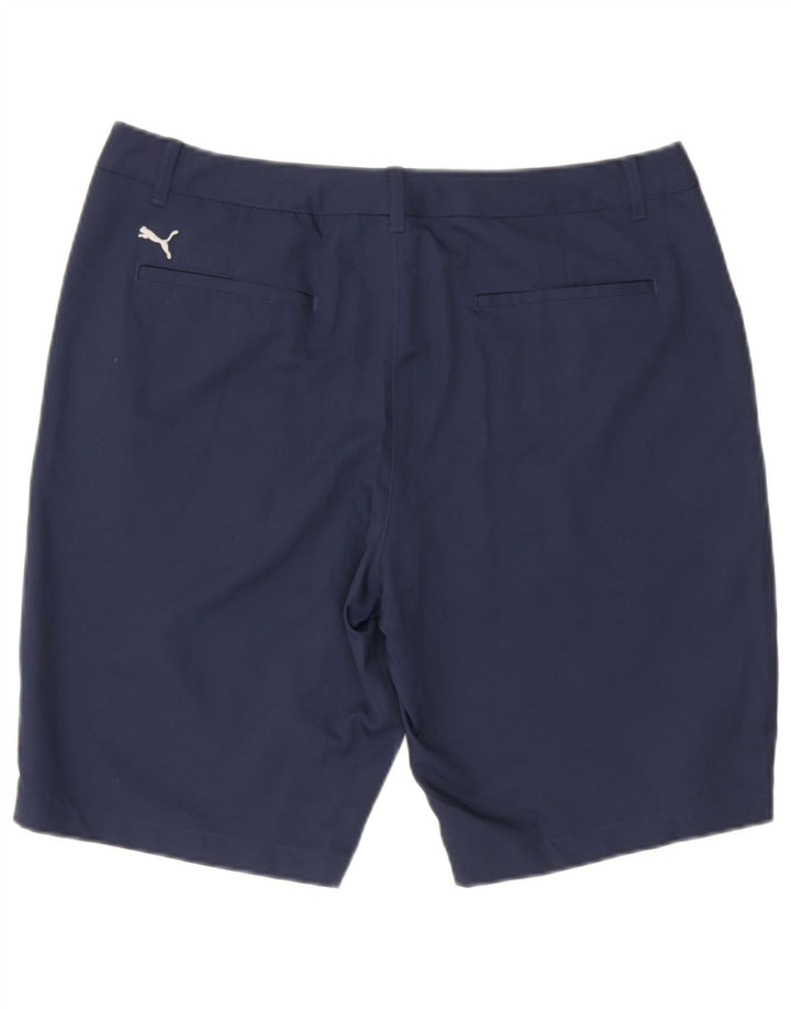 Puma Mens Chino Shorts  W36 Large Navy Blue Polyester
