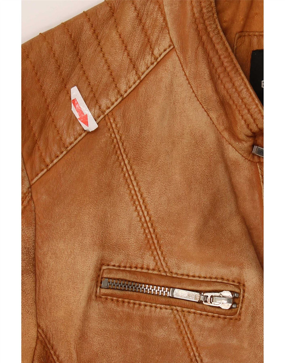 Bonita Womens Leather Jacket IT 40 Small Brown