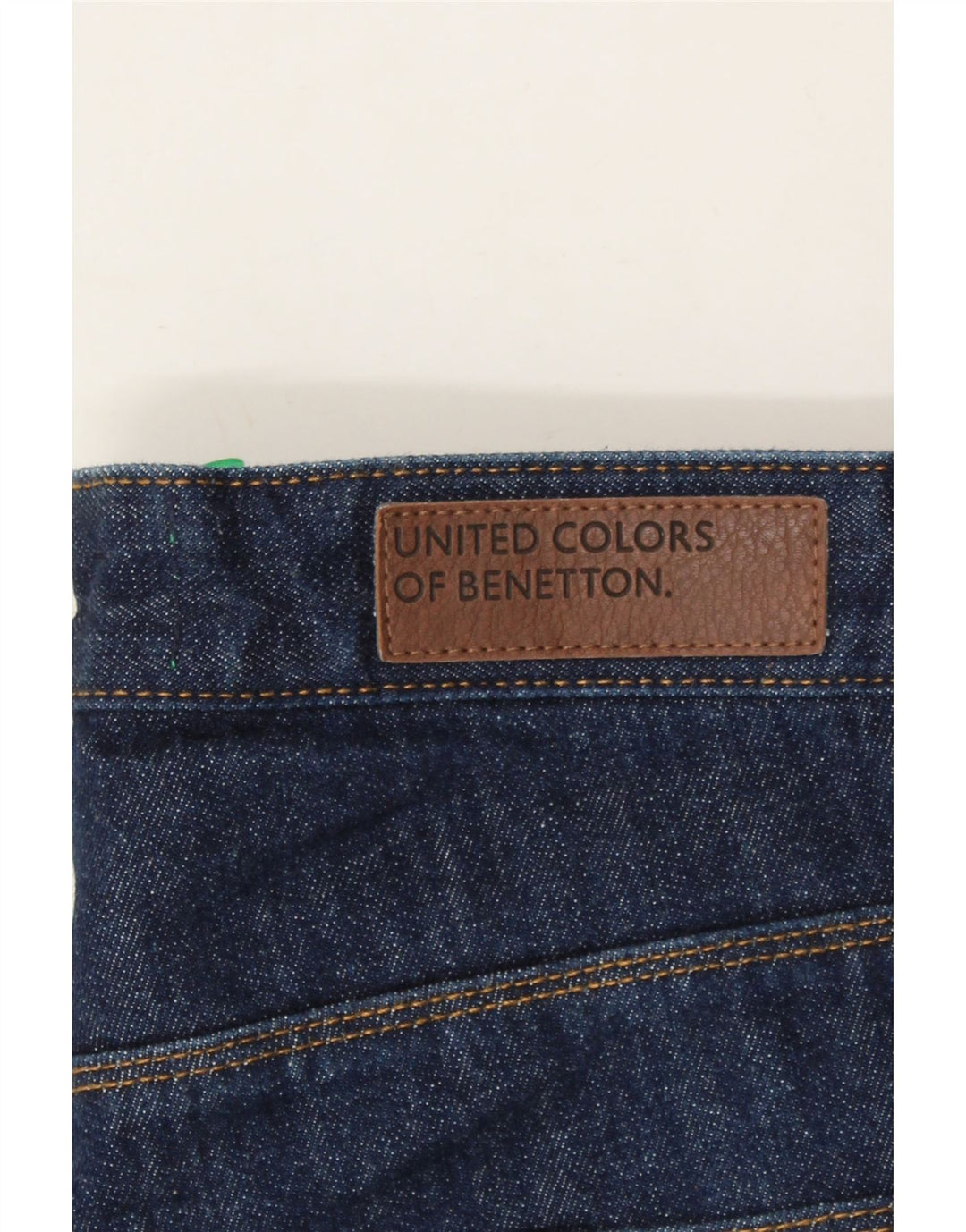BENETTON Womens Denim Shorts W32 Medium Navy Blue Cotton Vintage Benetton and Second-Hand Benetton from Messina Hembry 