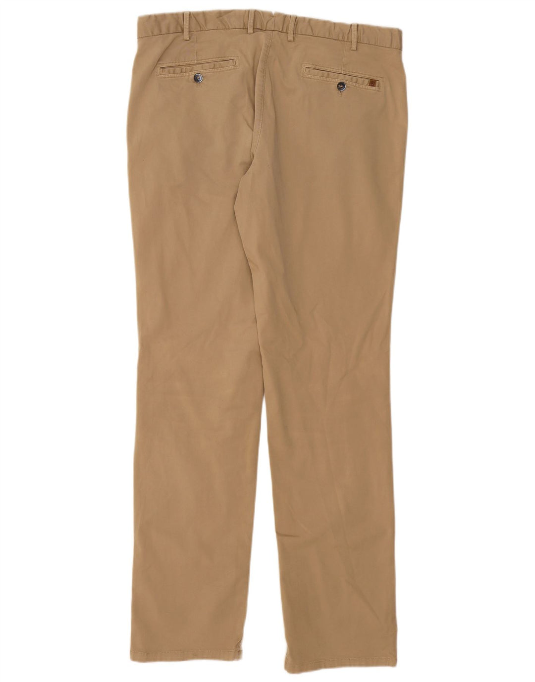 MASSIMO DUTTI Mens Slim Chino Trousers EU 48 XL W38 L34 Beige