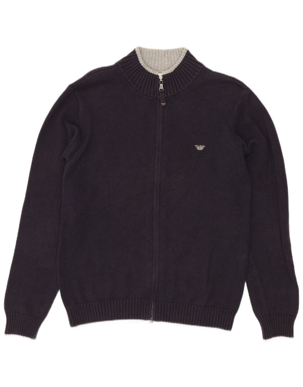 Armani Teen Boys Cardigan Sweater 13-14 Years Navy Blue