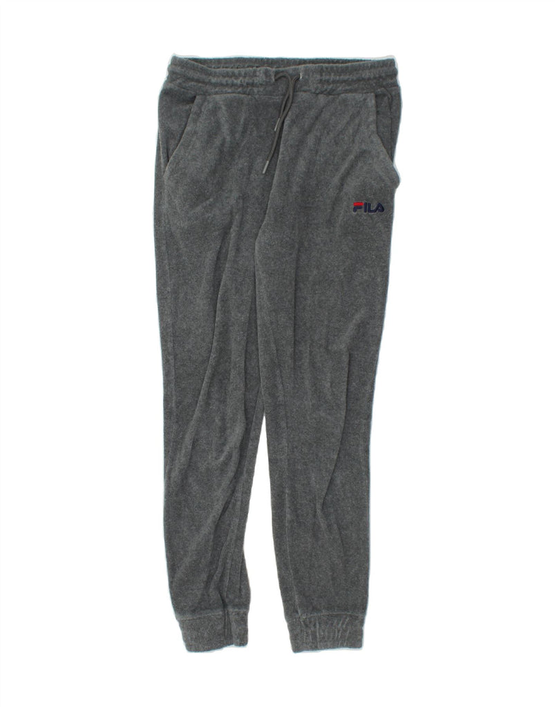 FILA Womens Tracksuit Trousers Joggers UK 8 Small Grey Cotton | Vintage Fila | Thrift | Second-Hand Fila | Used Clothing | Messina Hembry 