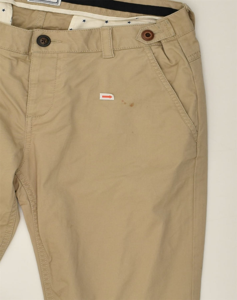 SUPERDRY Womens Slim Chino Trousers W35 L29 Beige Cotton | Vintage Superdry | Thrift | Second-Hand Superdry | Used Clothing | Messina Hembry 