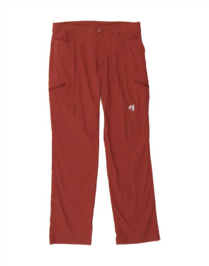 EDDIE BAUER Womens Straight Cargo Trousers US 4 Small W30 L29 Maroon Nylon Vintage Eddie Bauer and Second-Hand Eddie Bauer from Messina Hembry 