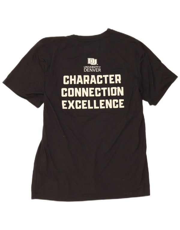 New Balance Mens Graphic T-Shirt Top Large Black Polyester