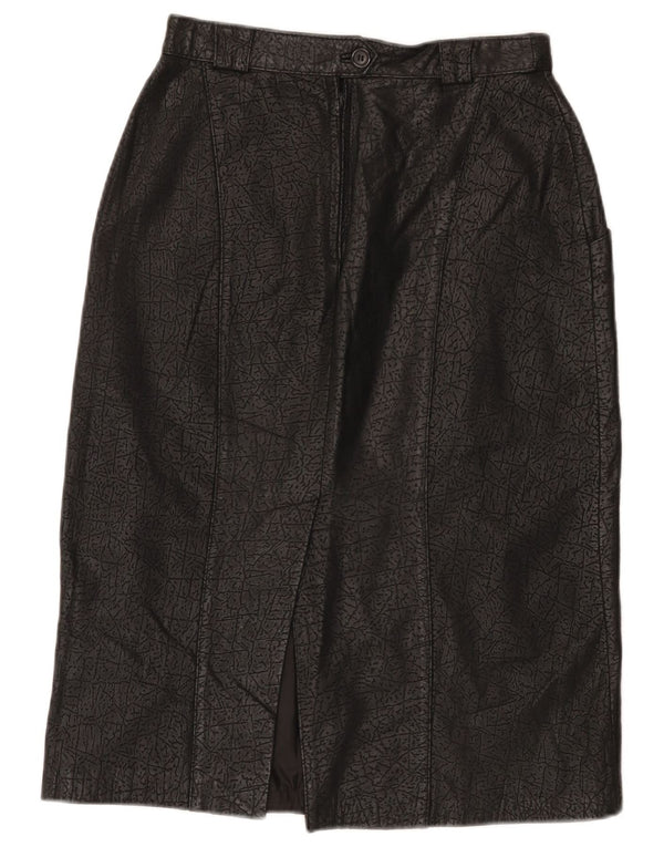 Michel Boyard Womens High Waist Skirt EU 38 Medium W26 Black