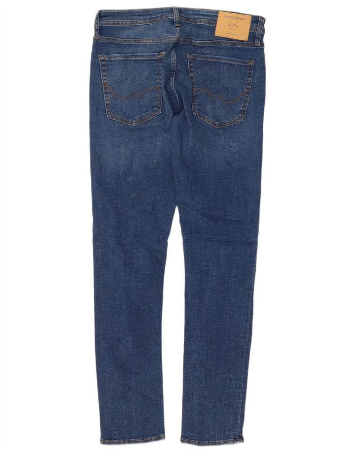 Jack & Jones Mens GLENN Slim Jeans W33 L32 Blue Cotton