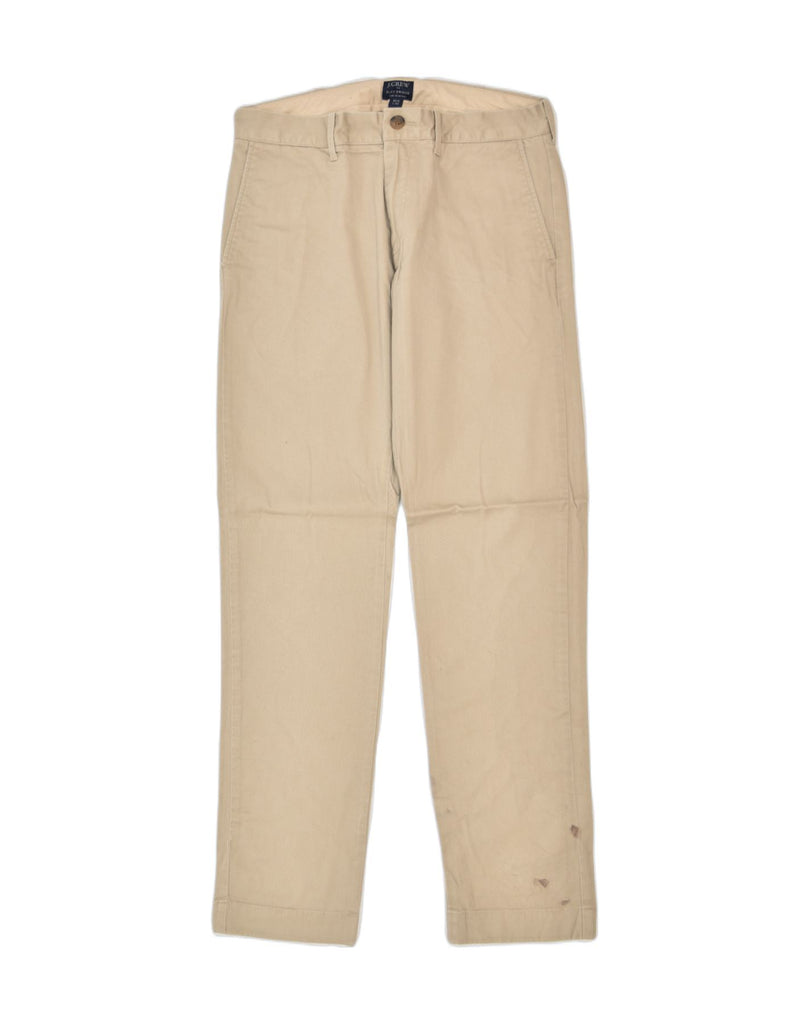 J. CREW Mens Casual Trousers W29 L30 Beige Cotton | Vintage | Thrift | Second-Hand | Used Clothing | Messina Hembry 