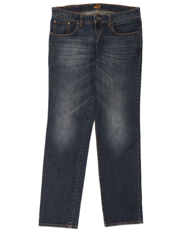 Camel Active Mens Straight Jeans W34 L32 Blue Cotton