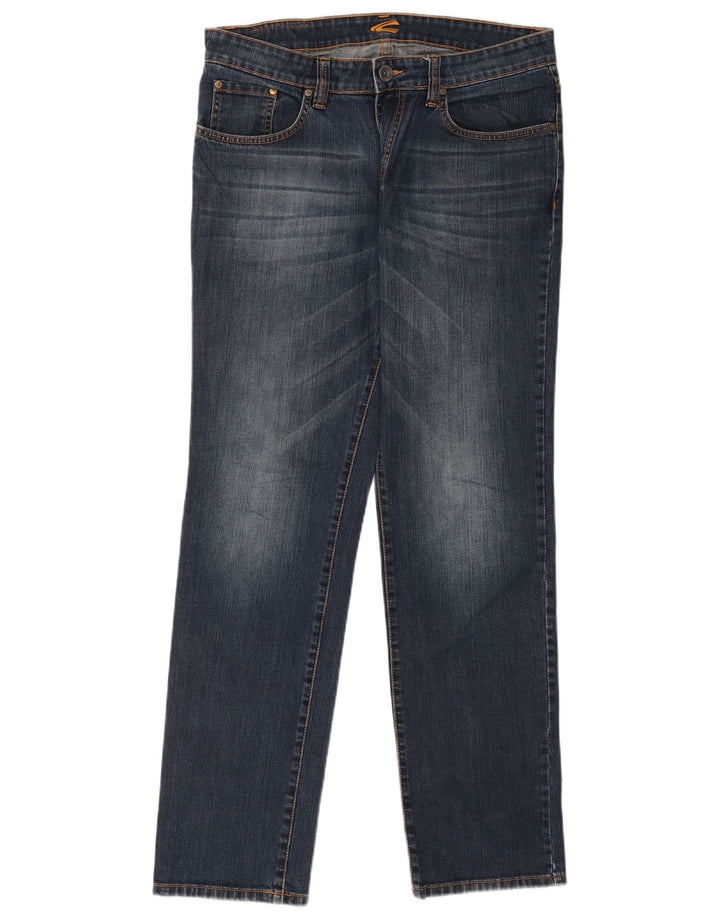 Camel Active Mens Straight Jeans W34 L32 Blue Cotton