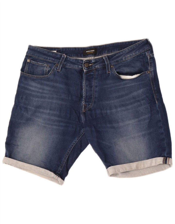 Jack & Jones Mens Denim Shorts Large W36  Blue Cotton