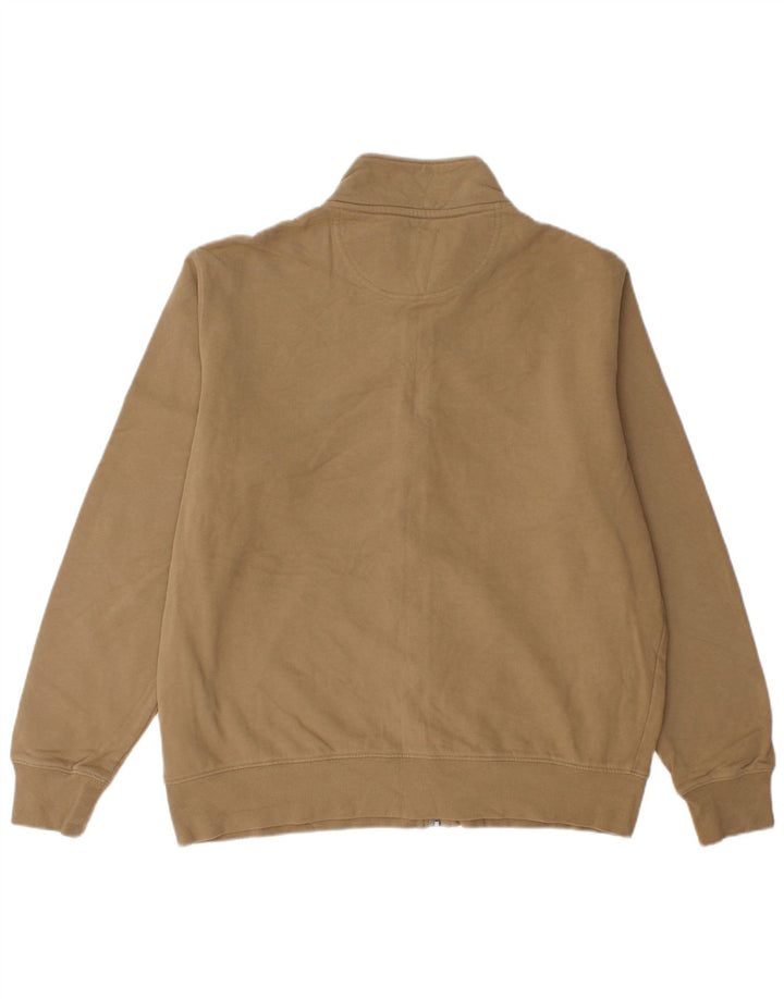 Marks & Spencer Mens Tracksuit Top Jacket XL Beige Cotton