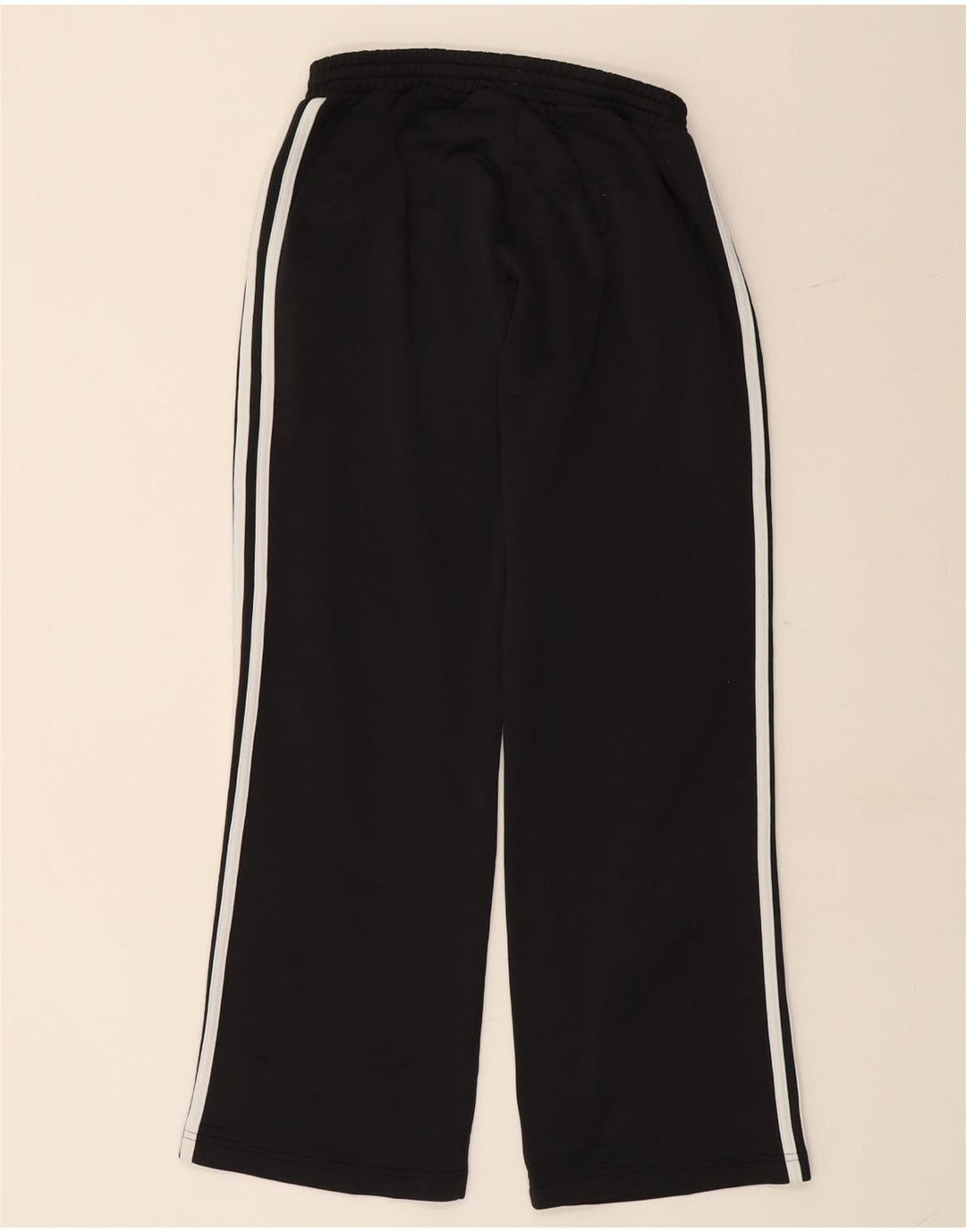 ADIDAS Womens Tracksuit Trousers UK 12 Medium Black Polyester