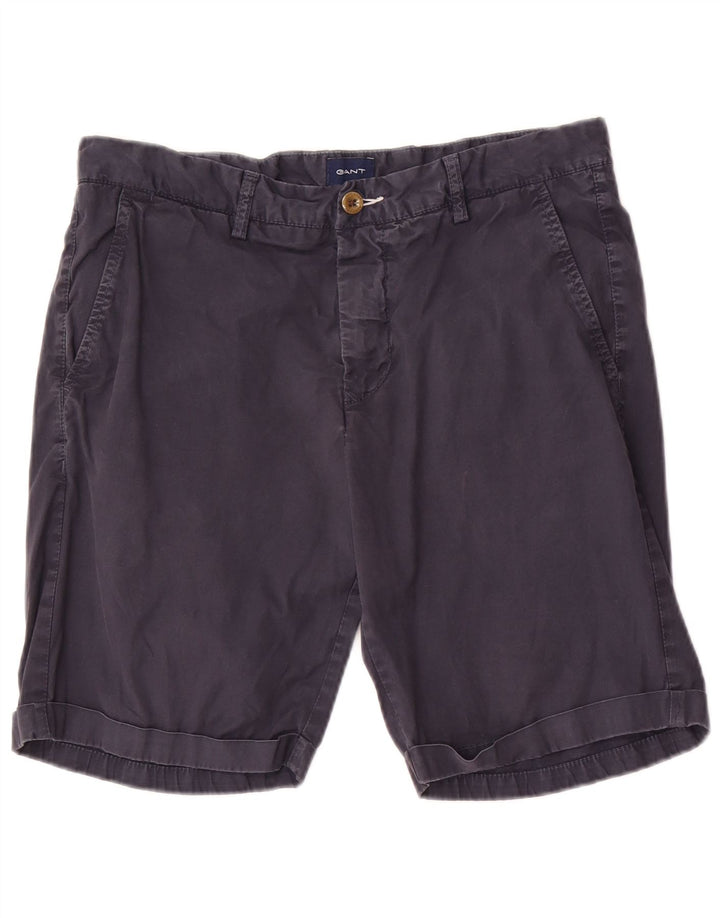 Gant Mens Chino Shorts W32 Medium Navy Blue Cotton