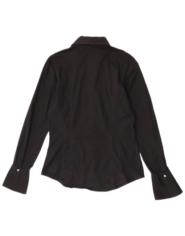 Tommy Hilfiger Womens Shirt US 12 Large Black Cotton