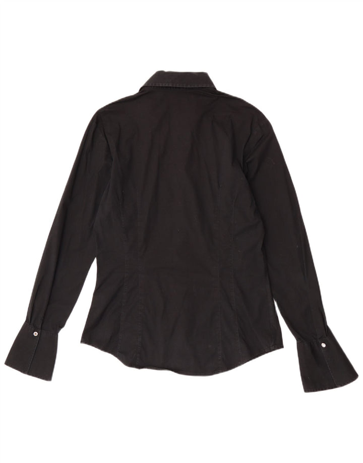 Tommy Hilfiger Womens Shirt US 12 Large Black Cotton