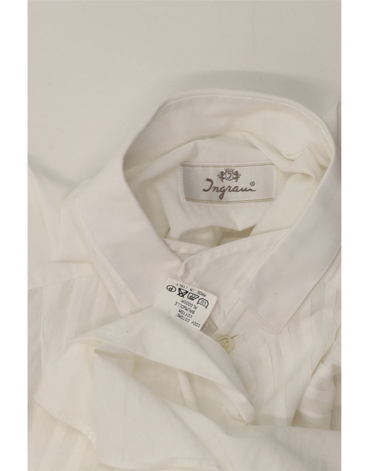Ingram Mens Formal Shirt XL White Cotton