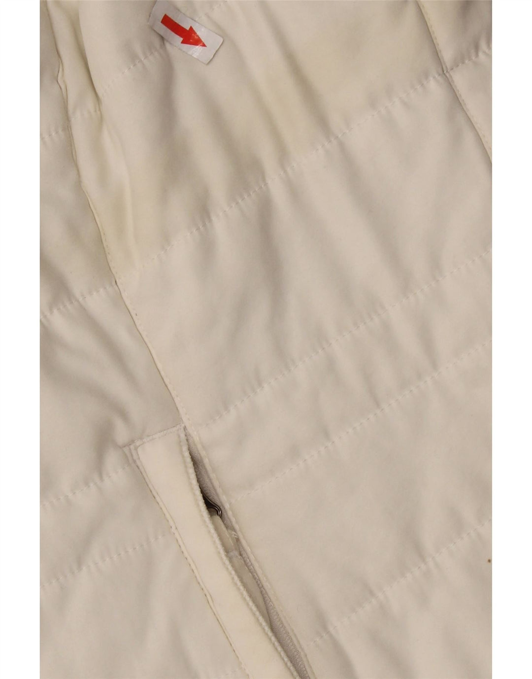 WEIRD FISH Womens Padded Gilet UK 14 Large White Polyester