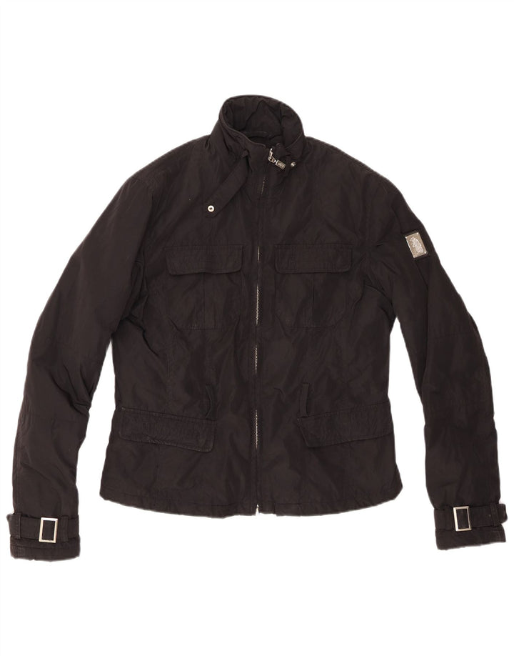 Refrigue Womens Windbreaker Jacket UK 12 Medium Black Polyester