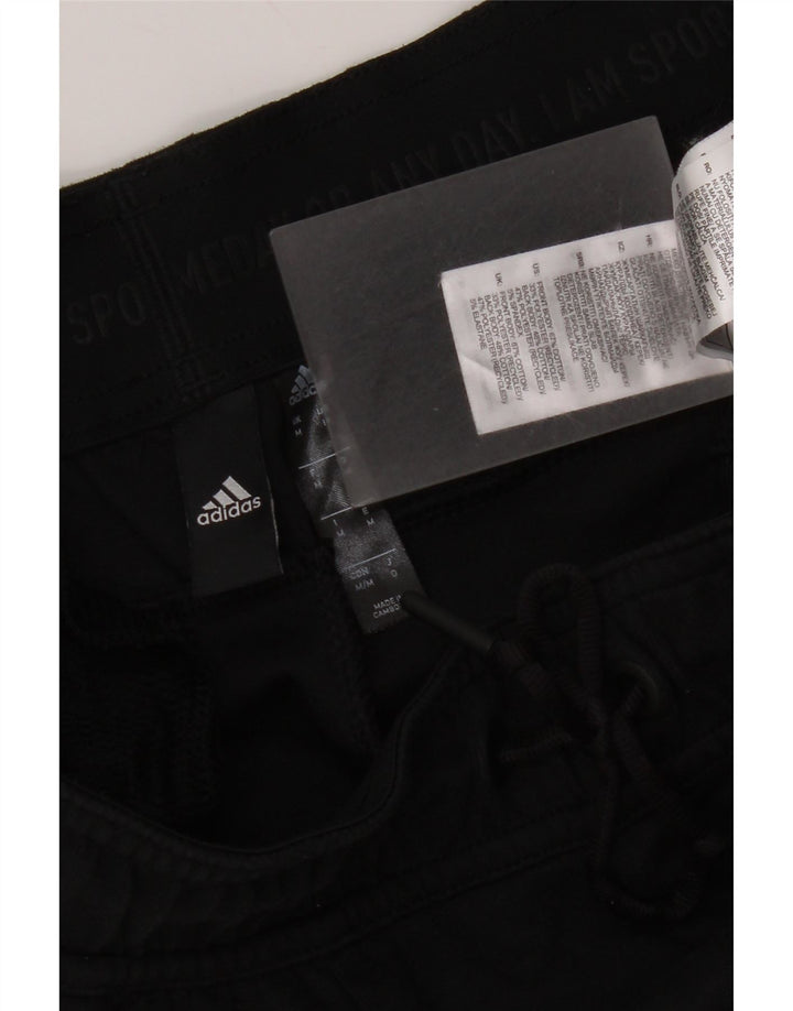 Adidas Mens Tracksuit Trousers Joggers Medium  Black Cotton