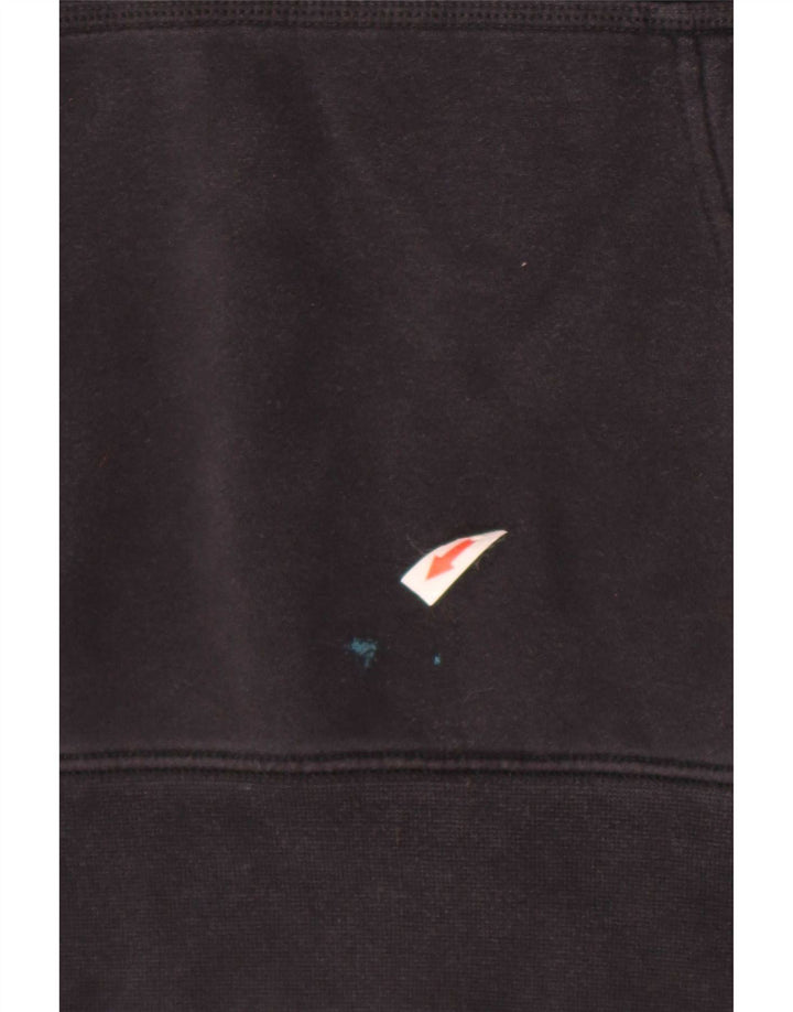 Nike Mens Graphic Hoodie Jumper Large Black Polyester