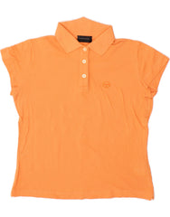 SERGIO TACCHINI Womens Polo Shirt UK 10 Small Orange Cotton