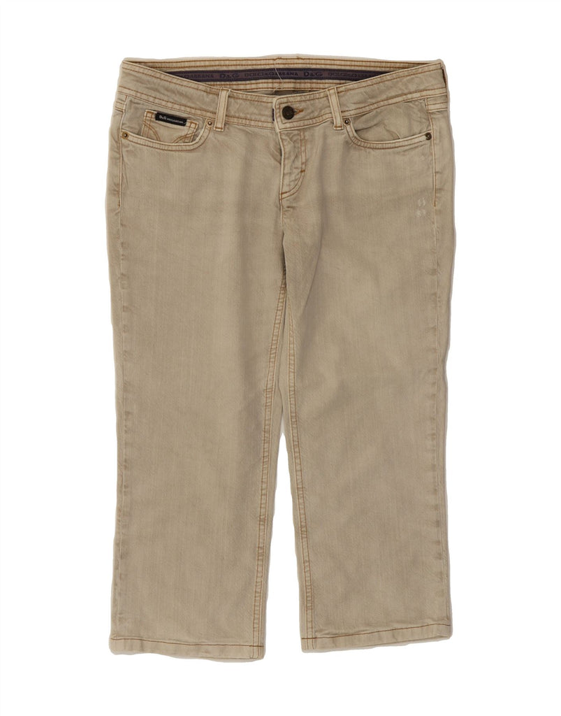 DOLCE & GABBANA Womens Capri Jeans W29 L20 Beige Vintage Dolce & Gabbana and Second-Hand Dolce & Gabbana from Messina Hembry 