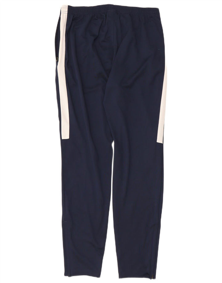 NIKE Mens Dri Fit Tracksuit Trousers Medium  Navy Blue Colourblock