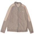 Puma Womens Tracksuit Top Jacket UK 16 Large Grey Colourblock Cotton